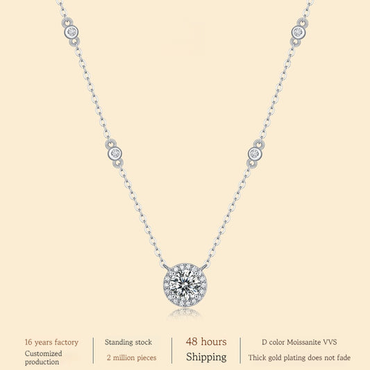 925 Silver Dot Starlight Pendant Fashion Clavicle Chain Does Not Fade